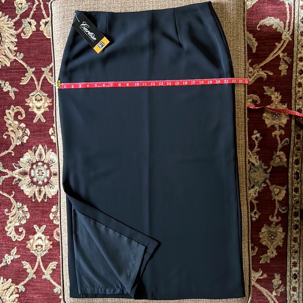 Black A-Line Long Skirt - Picture 11 of 14